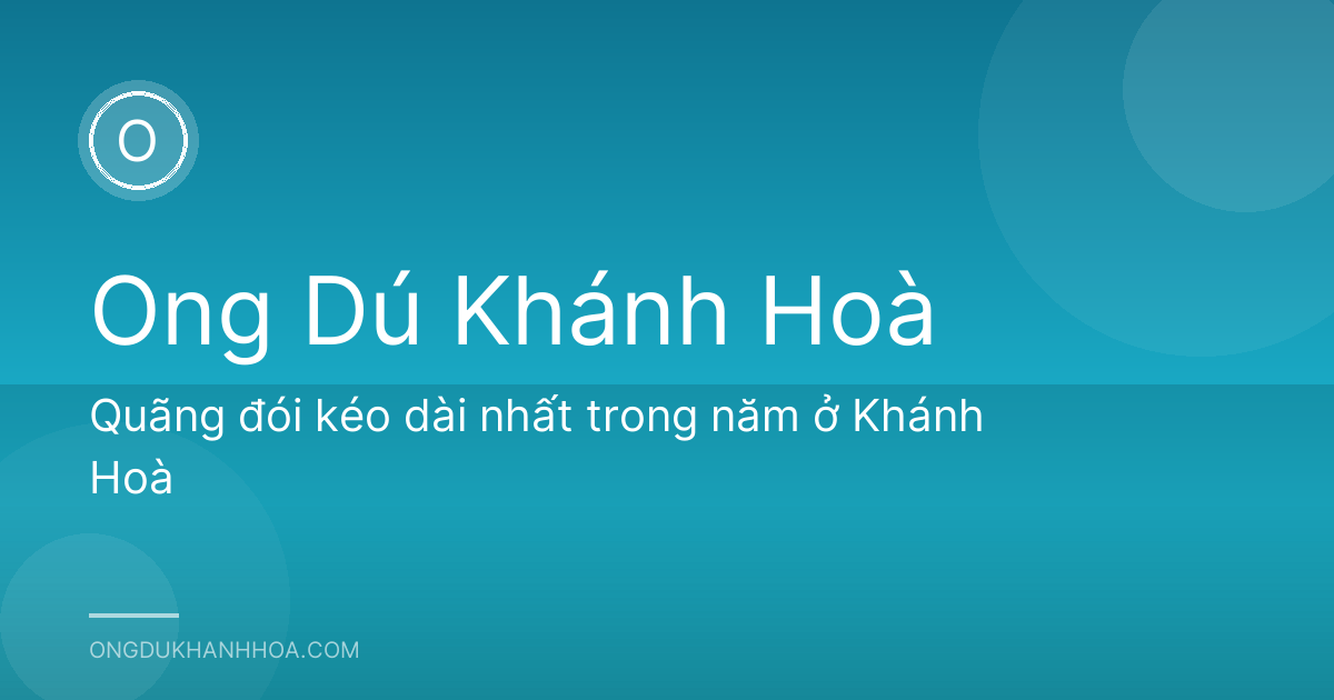 Quãng đói kéo dài nhất trong năm ở Khánh Hoà