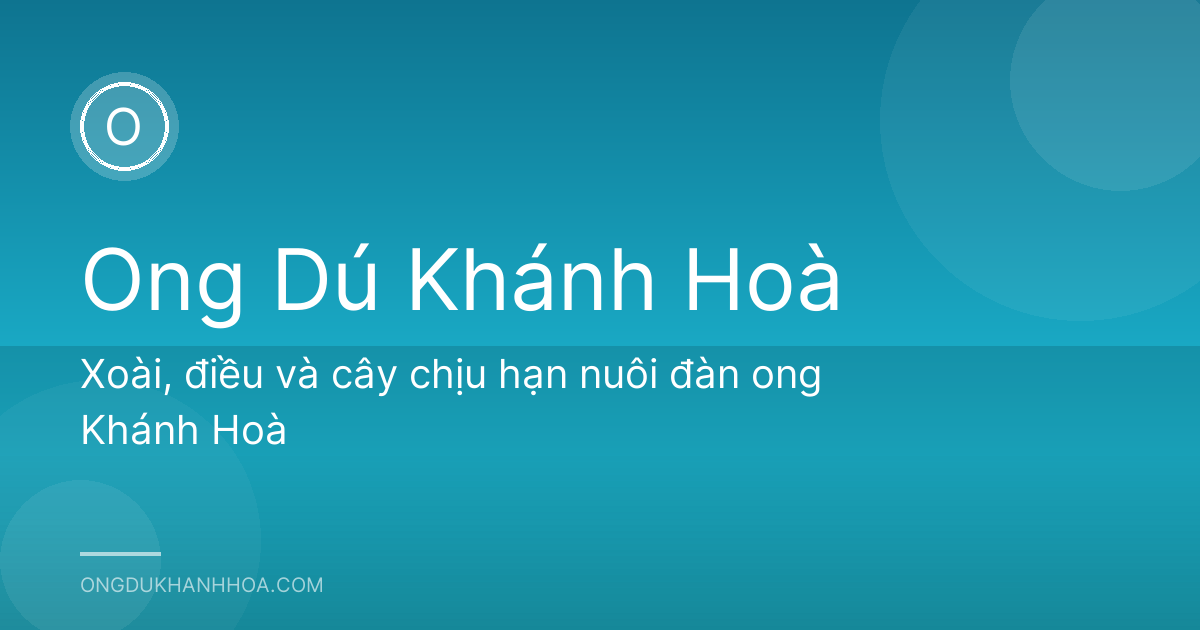 Xoài, điều và cây chịu hạn nuôi đàn ong Khánh Hoà